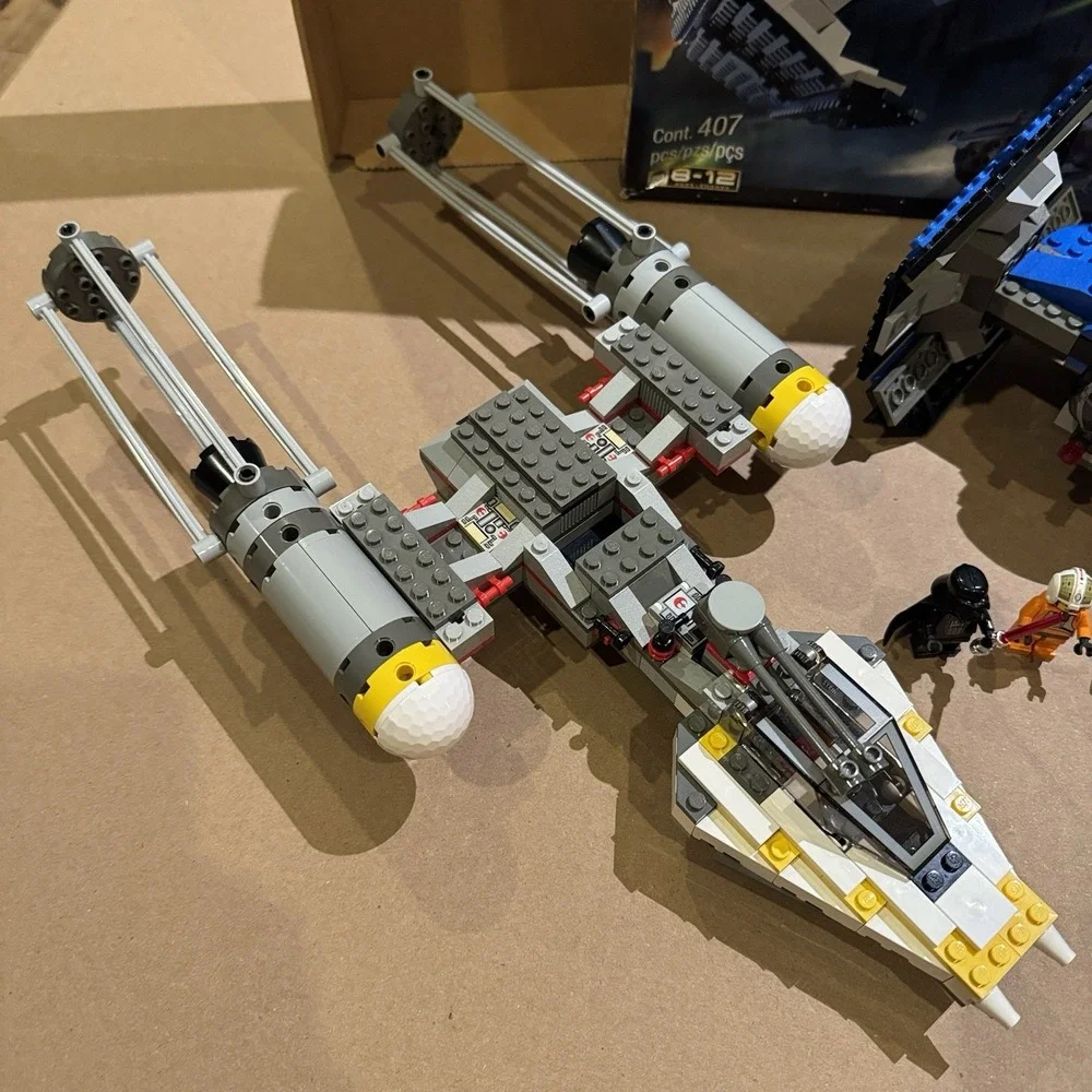 LEGO Star Wars 7150 TIE Fighter & Y-Wing – Complete w/ Box & Instructions - Picture 2 of 16